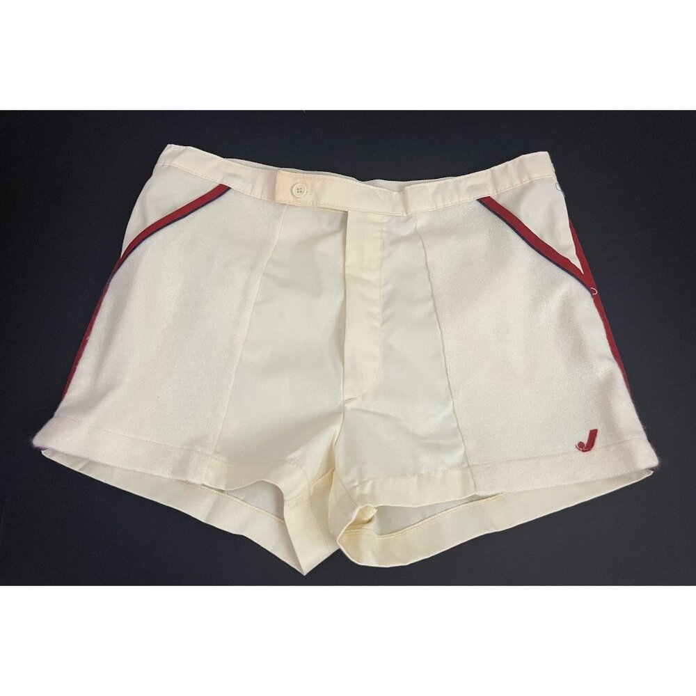 Vintage 80s Jantzen Tennis Shorts White Preppy Retro Sportswear Mens 36